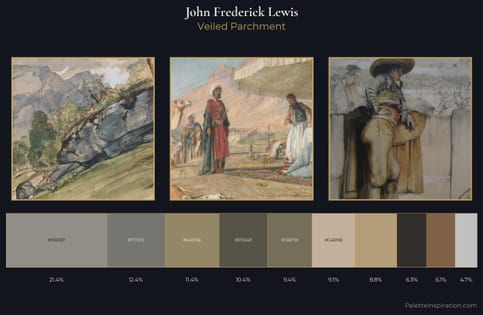 John Frederick Lewis Palette 5