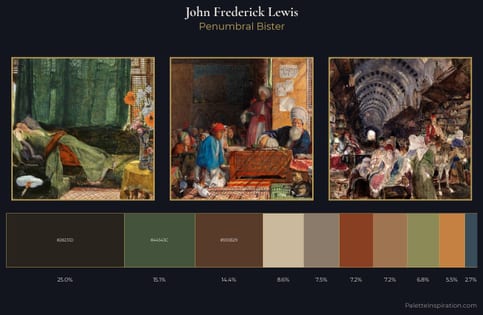 John Frederick Lewis Palette 8