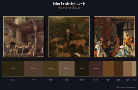 John Frederick Lewis Palette 9