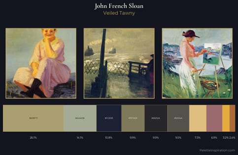 John French Sloan Palette 4 - Veiled Tawny