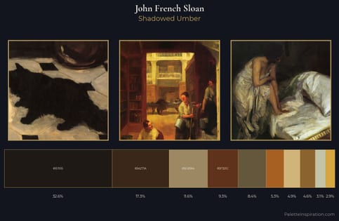 John French Sloan Palette 7 - Shadowed Umber