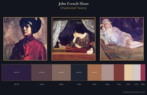 John French Sloan Palette 8 - Shadowed Tawny