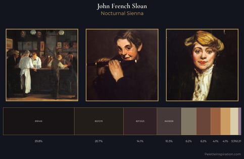 John French Sloan Palette 10 - Nocturnal Sienna