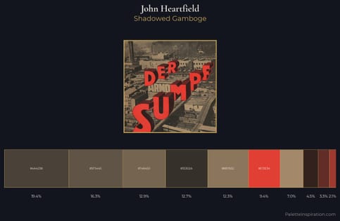 John Heartfield Palette 1 - Shadowed Gamboge