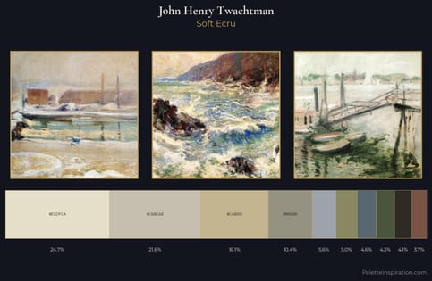 John Henry Twachtman Palette 10 - Soft Ecru