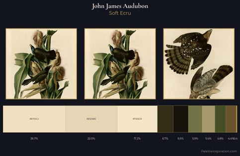 John James Audubon Palette 1 - Soft Ecru