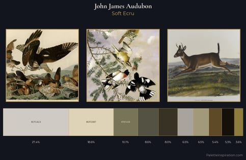 John James Audubon Palette 2 - Soft Ecru
