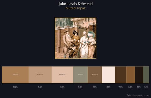 John Lewis Krimmel Palette 2 - Muted Topaz