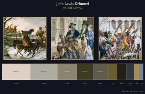 John Lewis Krimmel Palette 4 - Veiled Tawny