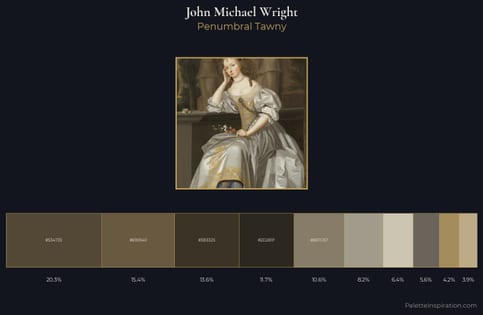 John Michael Wright Palette 1 - Penumbral Tawny
