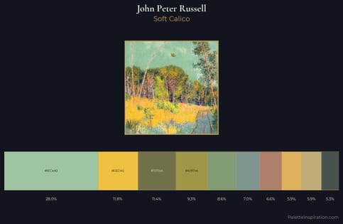 John Peter Russell Palette 1 - Soft Calico