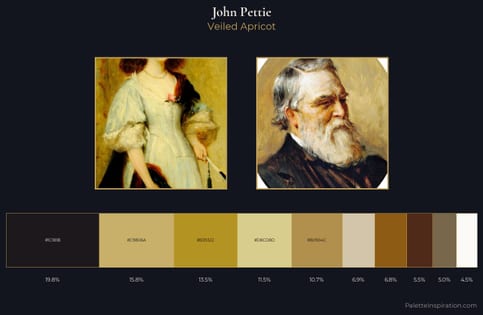 John Pettie Palette 1 - Veiled Apricot