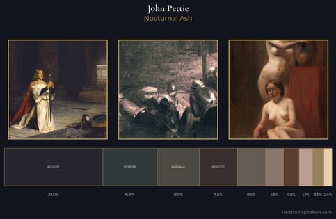 John Pettie Palette 6 - Nocturnal Ash