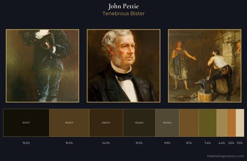 John Pettie Palette 7 - Tenebrous Bister