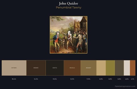 John Quidor Palette 1 - Penumbral Tawny