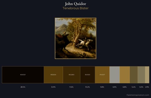 John Quidor Palette 3 - Tenebrous Bister