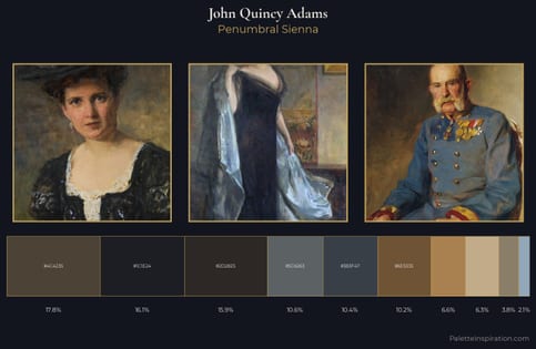 John Quincy Adams Palette 4 - Penumbral Sienna