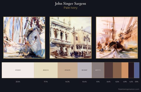 John Singer Sargent Palette 3