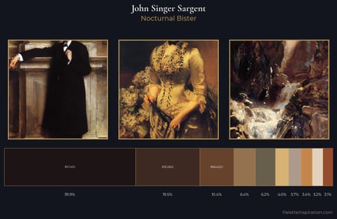 John Singer Sargent Palette 15 - Nocturnal Bister