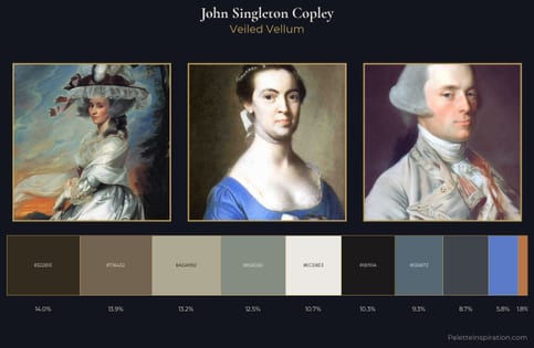 John Singleton Copley Palette 2 - Veiled Vellum