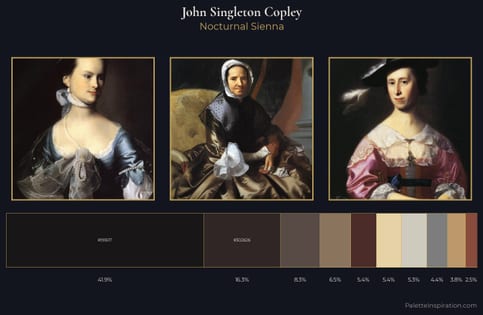 John Singleton Copley Palette 4 - Nocturnal Sienna