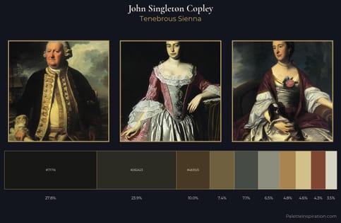 John Singleton Copley Palette 6 - Tenebrous Sienna