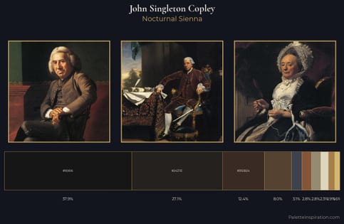 John Singleton Copley Palette 8 - Nocturnal Sienna