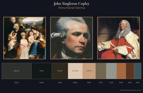 John Singleton Copley Palette 9 - Penumbral Sienna