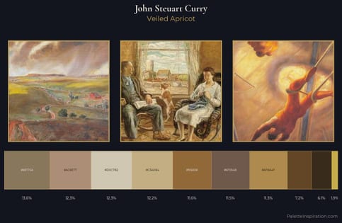 John Steuart Curry Palette 2 - Veiled Apricot
