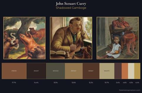 John Steuart Curry Palette 4 - Shadowed Gamboge