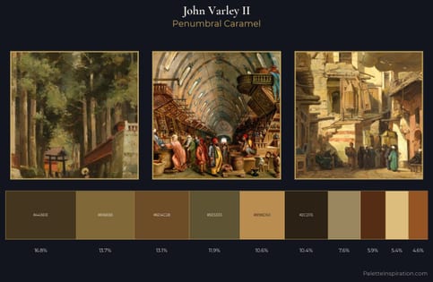 John Varley II Palette 6 - Penumbral Caramel