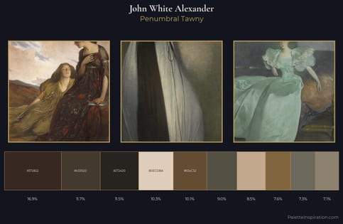 John White Alexander Palette 2 - Penumbral Tawny