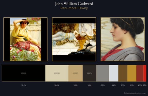 John William Godward Palette 9 - Penumbral Tawny