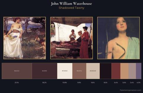 John William Waterhouse Palette 5