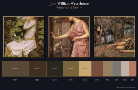 John William Waterhouse Palette 8
