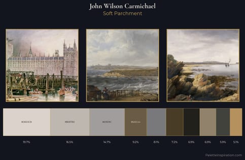 John Wilson Carmichael Palette 6 - Soft Parchment