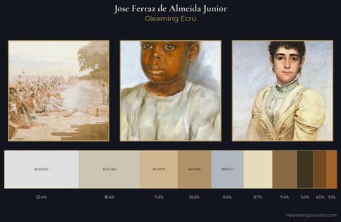 Jose Ferraz de Almeida Junior Palette 3 - Gleaming Ecru