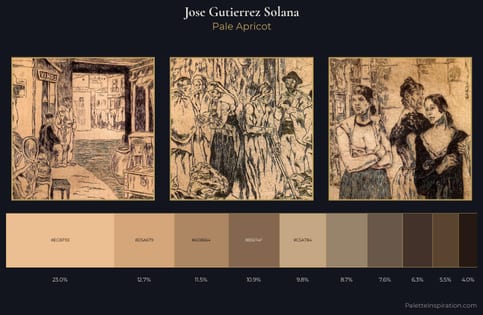 Jose Gutierrez Solana Palette 3 - Pale Apricot
