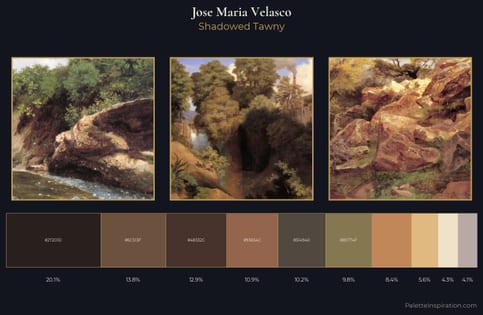 Jose Maria Velasco Palette 13 - Shadowed Tawny