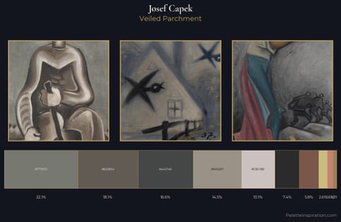 Josef Capek Palette 8 - Veiled Parchment