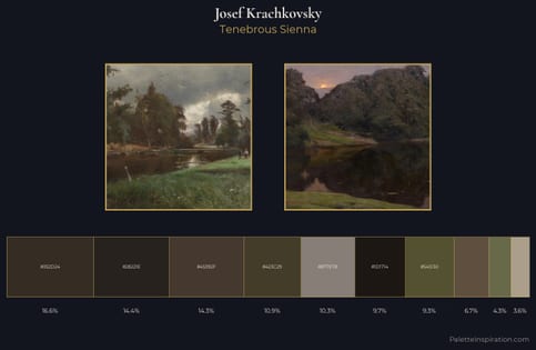 Josef Krachkovsky Palette 3 - Tenebrous Sienna