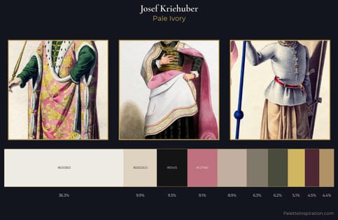 Josef Kriehuber Palette 3 - Pale Ivory