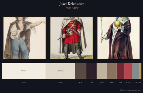 Josef Kriehuber Palette 5 - Pale Ivory