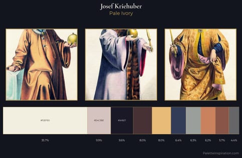 Josef Kriehuber Palette 10 - Pale Ivory
