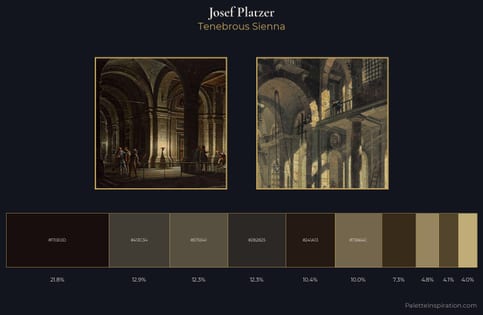 Josef Platzer Palette 2 - Tenebrous Sienna