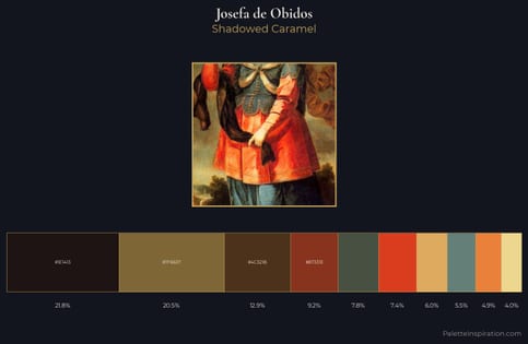 Josefa de Obidos Palette 1 - Shadowed Caramel
