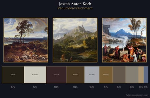 Joseph Anton Koch Palette 6 - Penumbral Parchment