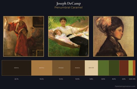Joseph DeCamp Palette 9 - Penumbral Caramel
