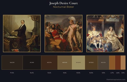 Joseph Desire Court Palette 4 - Nocturnal Bister