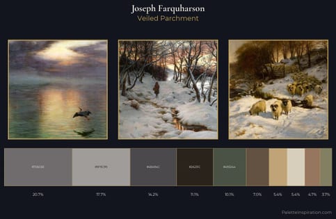 Joseph Farquharson Palette 5 - Veiled Parchment